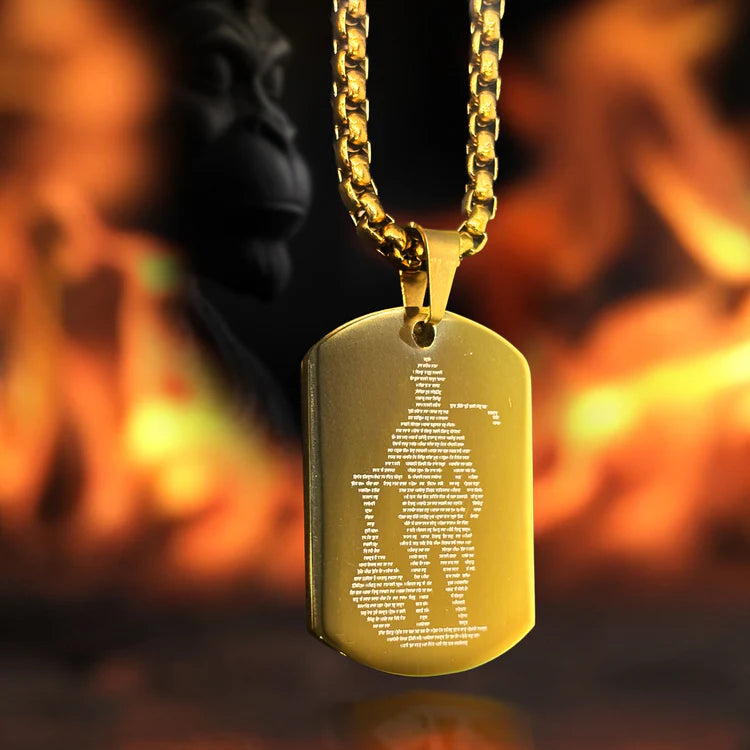 Shree Hanuman Kavach pendent with chain
