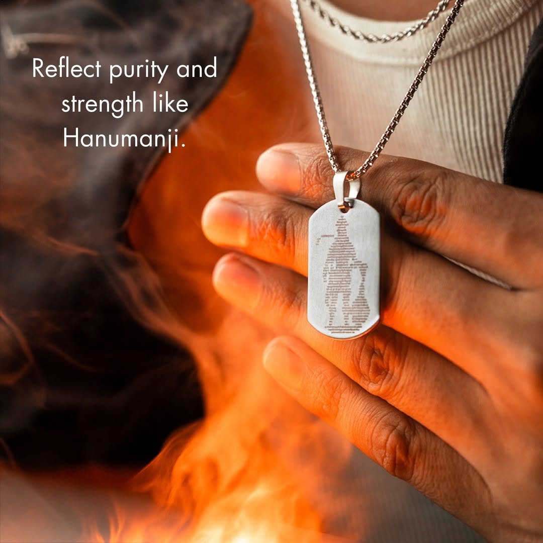 Shree Hanuman Kavach pendent with chain
