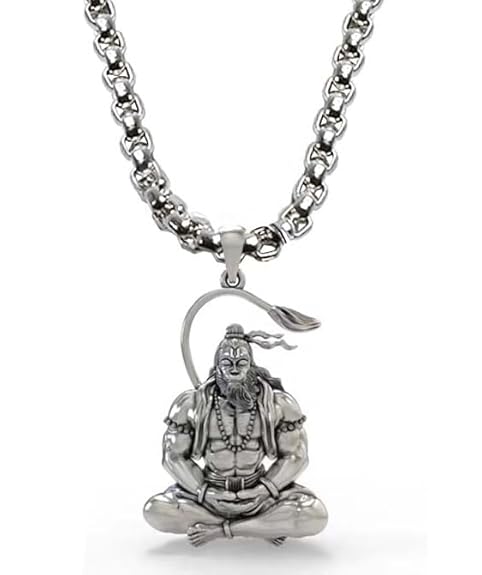 Meditating Hanuman Pendant